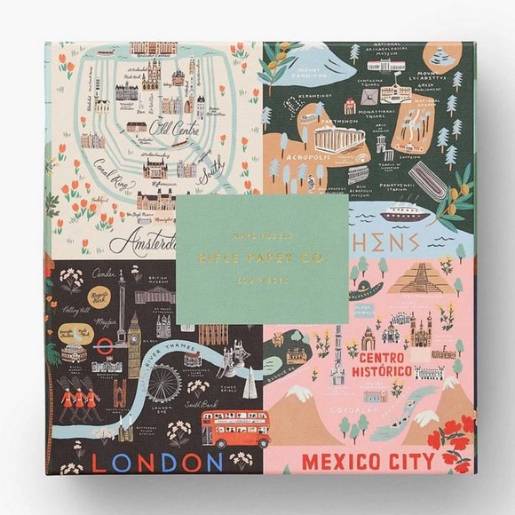 Rifle Paper Co. Other - Rifle Paper Co. Jigsaw Puzzle 500 Piece - Maps